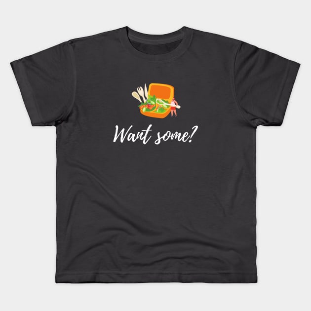 Want some? Lunch box Kids T-Shirt by TigrArt